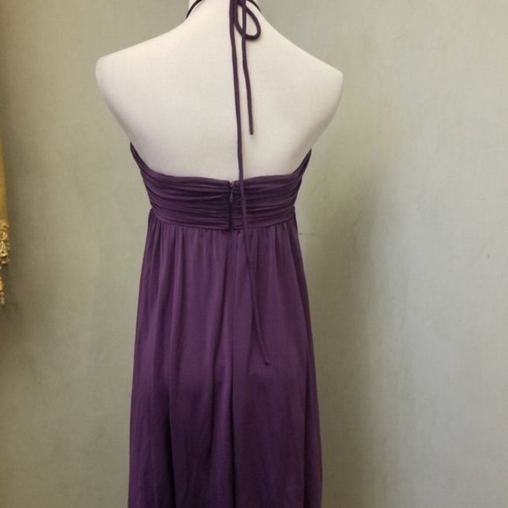Niteline Purple rhinestone bubble halter dress women's size 2 (286) - Picture 9 of 9